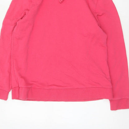 Marks and Spencer Women’s Pink Size 14 Hooded Drawstring Sweatshirt Jacket