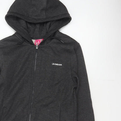 LA Gear Women’s Black UK 12 Full Zip Hooded Fleece Hoodie