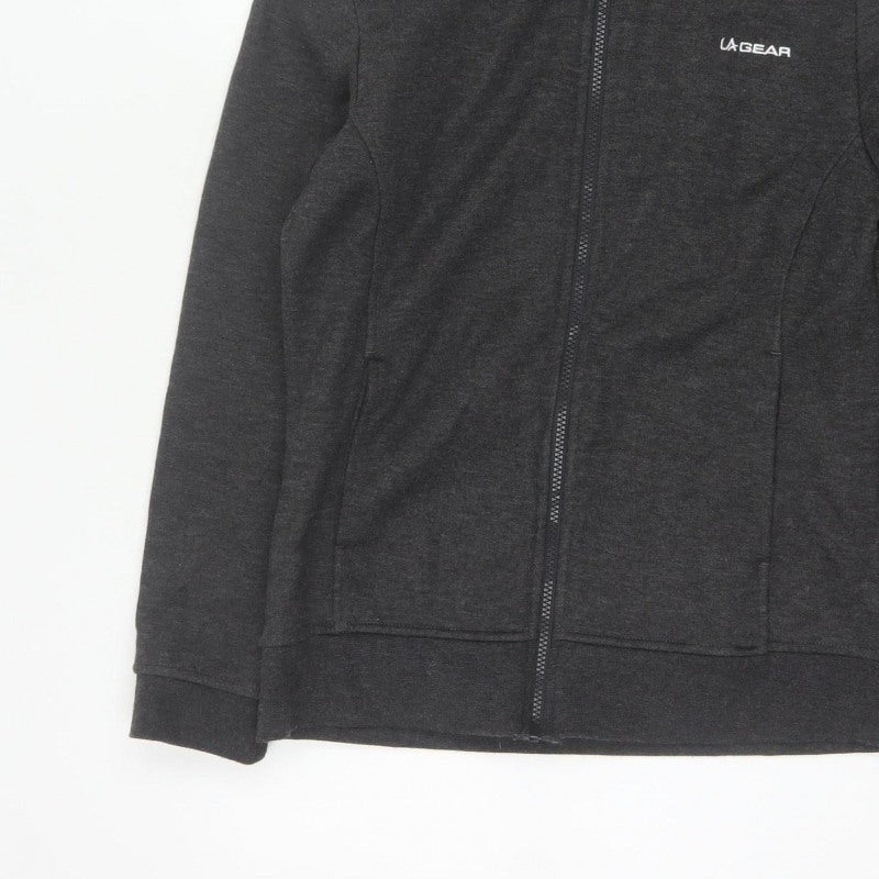 LA Gear Women’s Black UK 12 Full Zip Hooded Fleece Hoodie