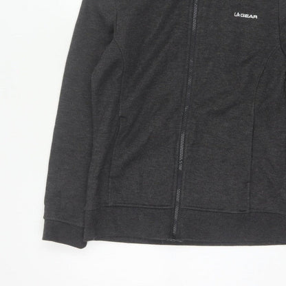 LA Gear Women’s Black UK 12 Full Zip Hooded Fleece Hoodie