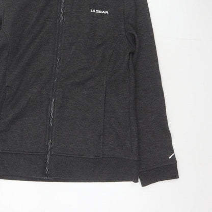 LA Gear Women’s Black UK 12 Full Zip Hooded Fleece Hoodie