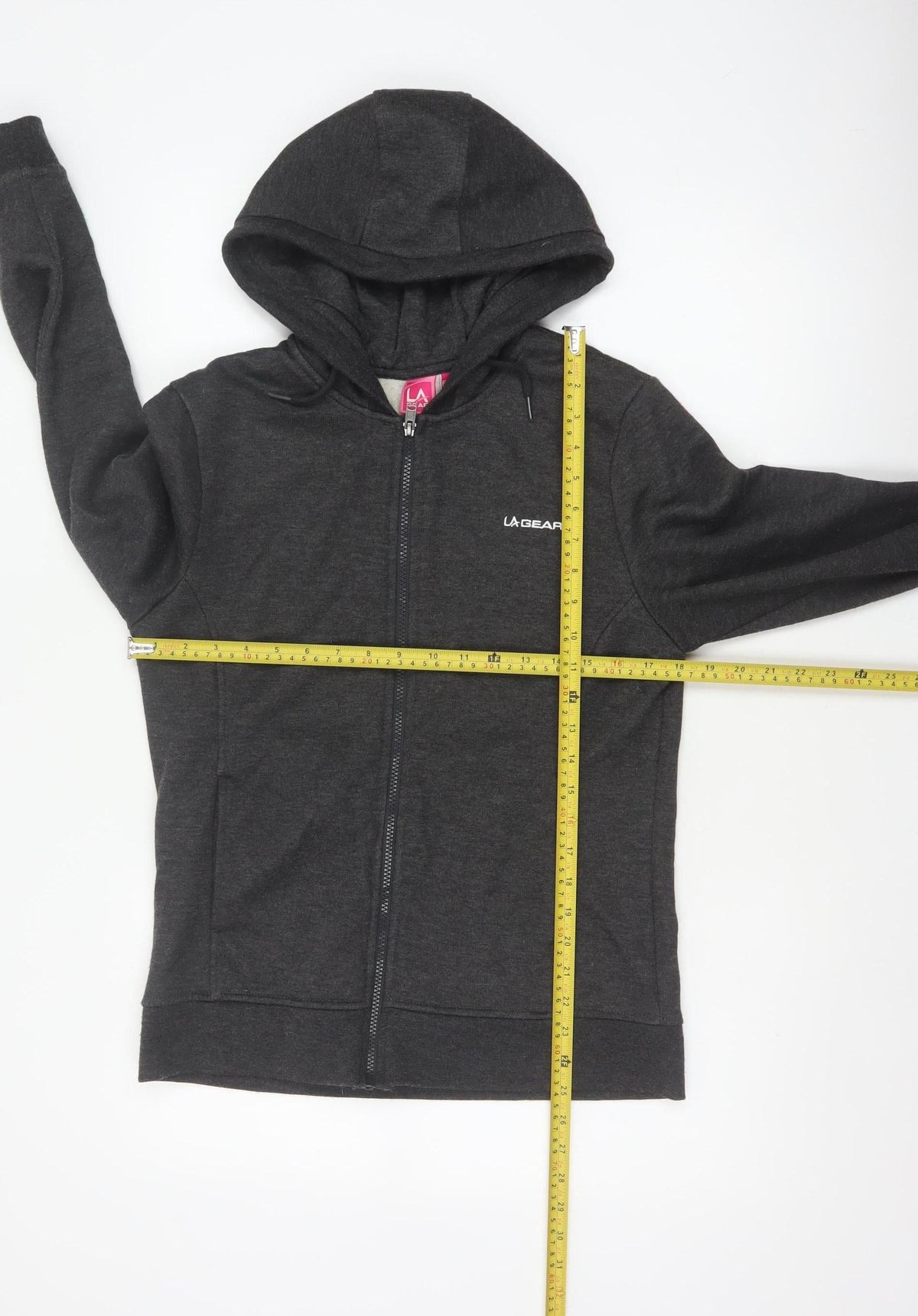 LA Gear Women’s Black UK 12 Full Zip Hooded Fleece Hoodie