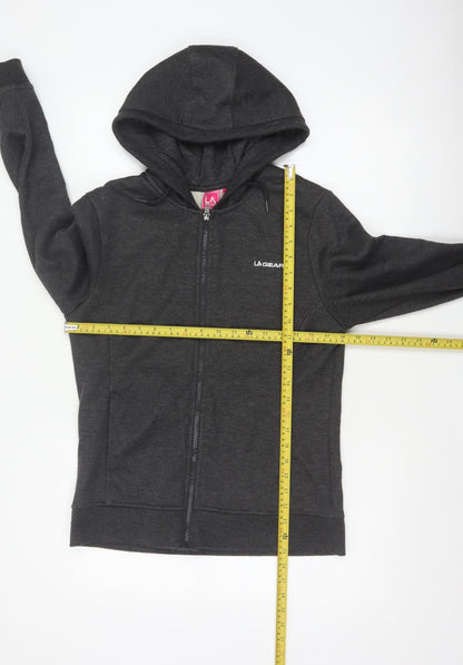 LA Gear Women’s Black UK 12 Full Zip Hooded Fleece Hoodie