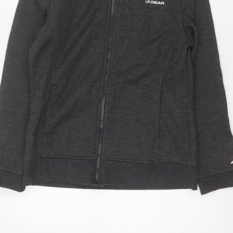 LA Gear Women’s Black UK 12 Full Zip Hooded Fleece Hoodie