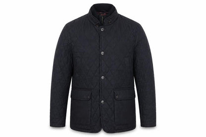 Ted Baker Men’s Black XL Quilted Padded Jacket Stand-Up Collar
