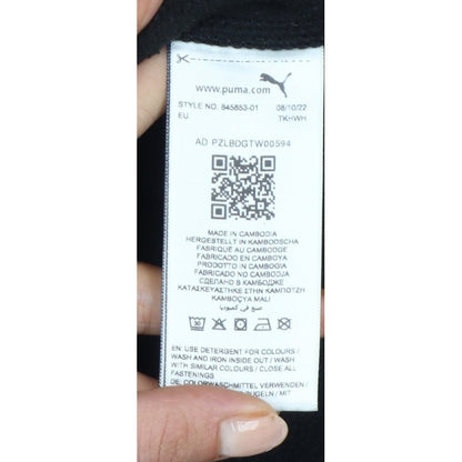 Puma Women Black XS 1/4 Zip Sherpa Fleece Pullover Sweatshirt