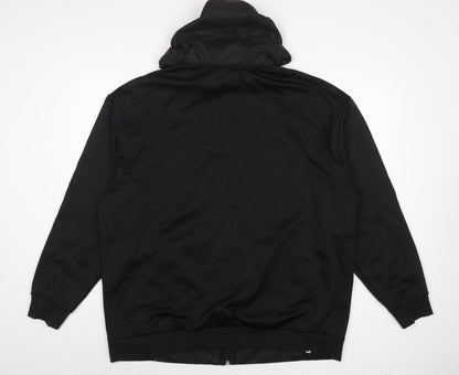 Puma Men’s Black 2XL Full Zip Hooded Fleece Sweatshirt Logo