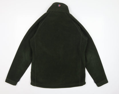Berghaus Men’s Green M Fleece Full Zip Hiking Jacket Pockets