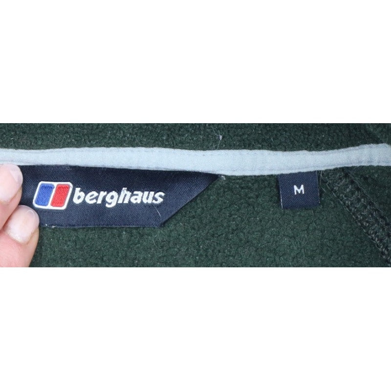 Berghaus Men’s Green M Fleece Full Zip Hiking Jacket Pockets