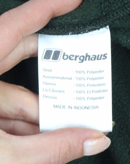 Berghaus Men’s Green M Fleece Full Zip Hiking Jacket Pockets