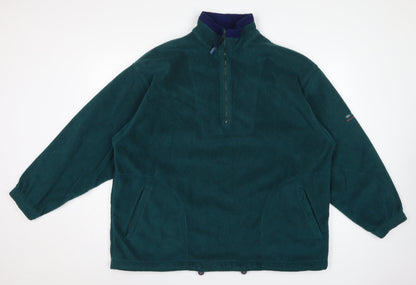 Tom Sayers Men's Green XL 1/2 Zip Fleece Pullover Sweatshirt