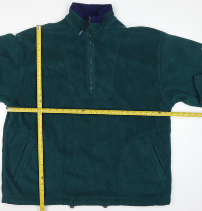 Tom Sayers Men's Green XL 1/2 Zip Fleece Pullover Sweatshirt