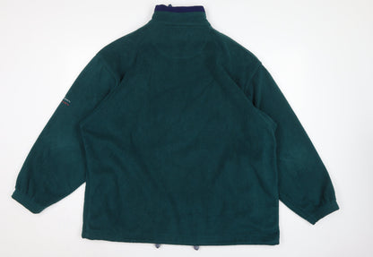 Tom Sayers Men's Green XL 1/2 Zip Fleece Pullover Sweatshirt