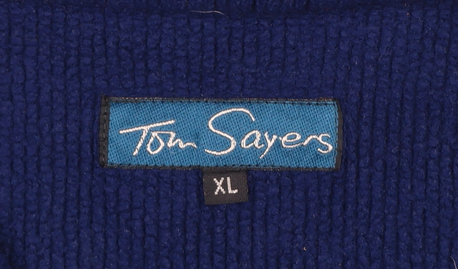 Tom Sayers Men's Green XL 1/2 Zip Fleece Pullover Sweatshirt