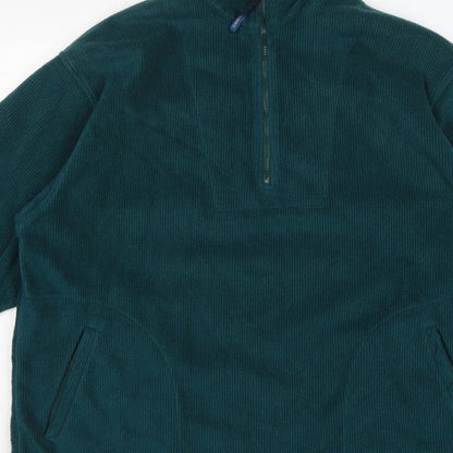 Tom Sayers Men's Green XL 1/2 Zip Fleece Pullover Sweatshirt