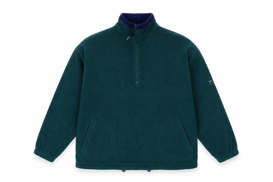 Front view of Tom Sayers Men's Green XL 1/2 Zip Fleece Pullover Sweatshirt