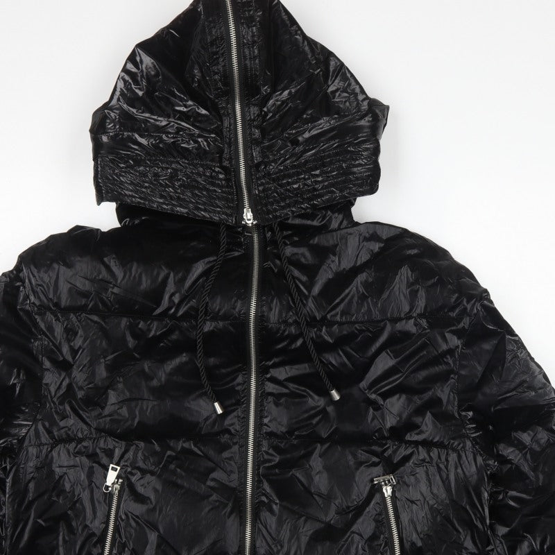 My Twin Twinset Women Black XL Hooded Quilted Puffer Jacket