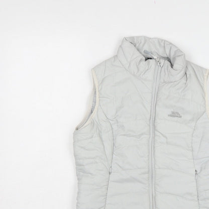 Trespass Women White S Quilted Puffer Bodywarmer Waistcoat