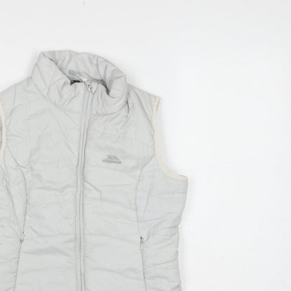 Trespass Women White S Quilted Puffer Bodywarmer Waistcoat