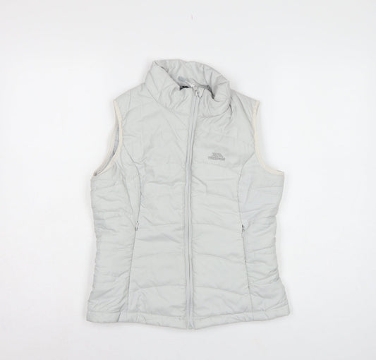 Trespass Women White S Quilted Puffer Bodywarmer Waistcoat