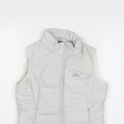 Trespass Women White S Quilted Puffer Bodywarmer Waistcoat