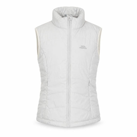 Trespass Women White S Quilted Puffer Bodywarmer Waistcoat