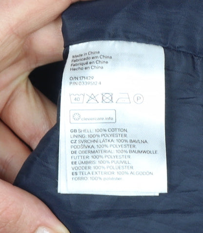Divided H&M Men’s Black S Bomber Jacket Cotton Lined MA-1 Zip