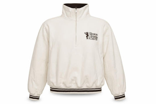 Hollister Women’s Ivory S 1/4 Zip Boston Tennis Club Sweatshirt