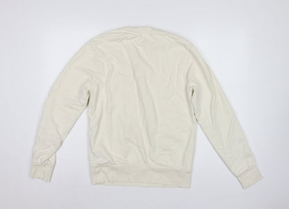 Polo Ralph Lauren Men’s Ivory M Crew Neck Logo Cotton Sweatshirt