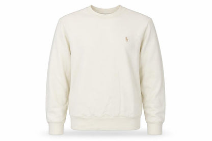 Polo Ralph Lauren Men’s Ivory M Crew Neck Logo Cotton Sweatshirt