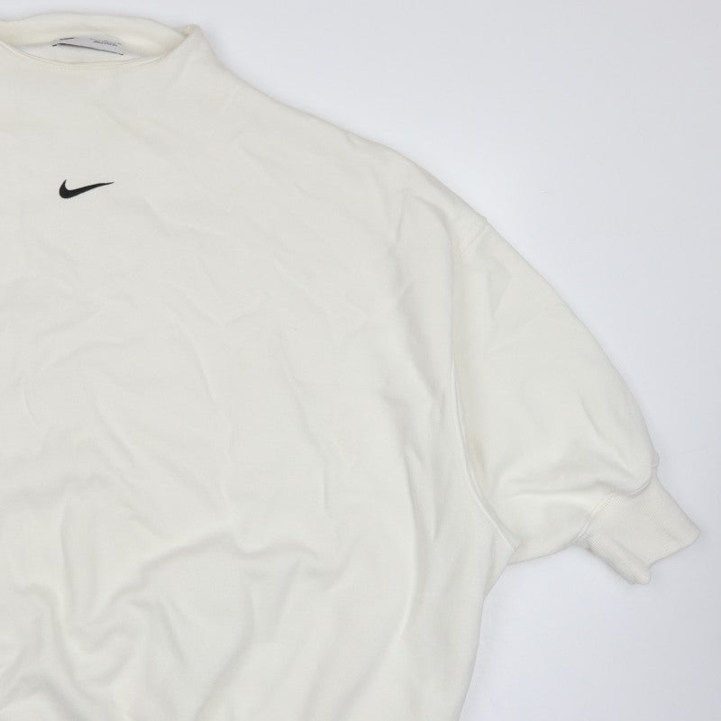 Nike Women’s Ivory XL Oversized High Neck Logo Pullover Sweatshirt