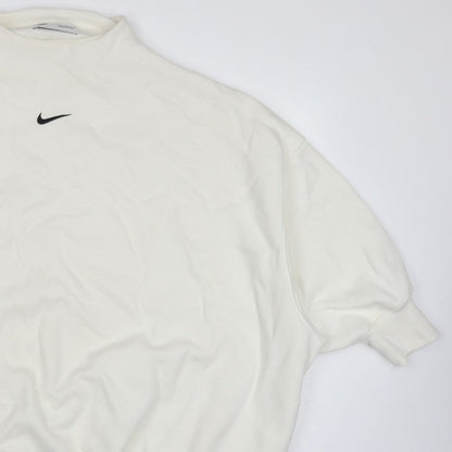 Nike Women’s Ivory XL Oversized High Neck Logo Pullover Sweatshirt