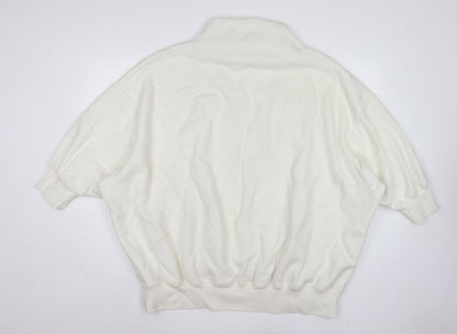 Nike Women’s Ivory XL Oversized High Neck Logo Pullover Sweatshirt
