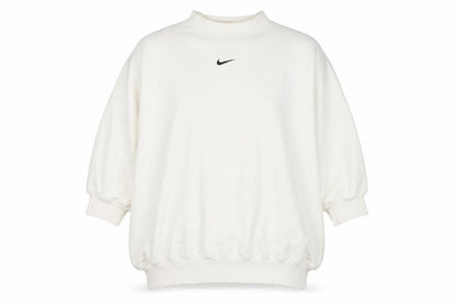 Nike Women’s Ivory XL Oversized High Neck Logo Pullover Sweatshirt