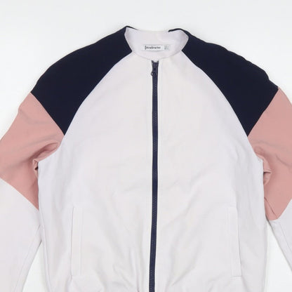 Stradivarius Women's Multicoloured UK 8 Bomber Jacket Full Zip