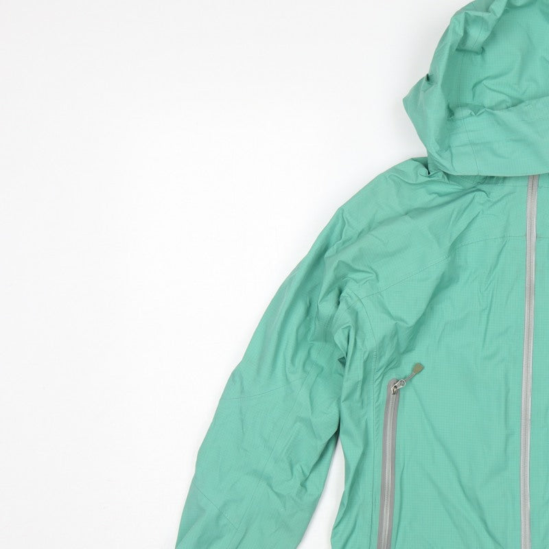 Sherpa Women’s Green XS Hooded Rain Jacket Lightweight Outdoor Shell