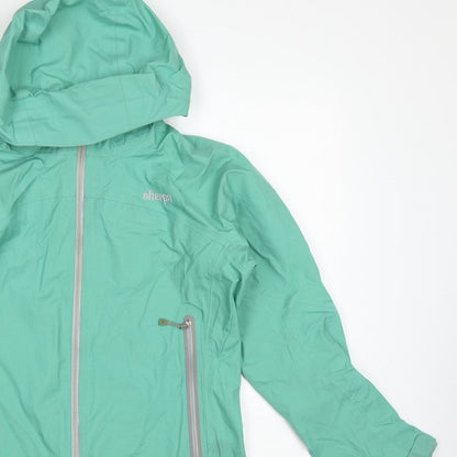 Sherpa Women’s Green XS Hooded Rain Jacket Lightweight Outdoor Shell