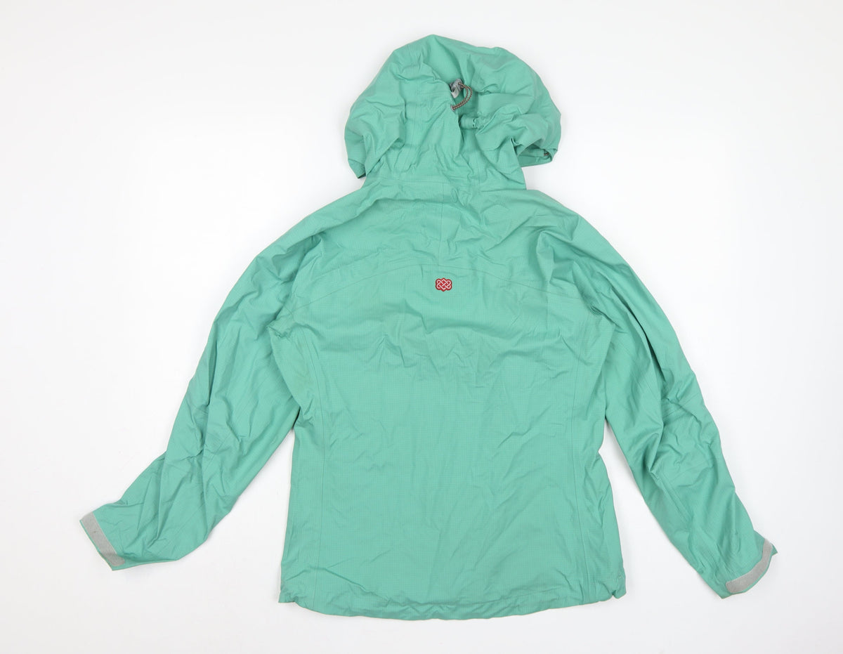 Sherpa Women’s Green XS Hooded Rain Jacket Lightweight Outdoor Shell