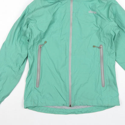 Sherpa Women’s Green XS Hooded Rain Jacket Lightweight Outdoor Shell