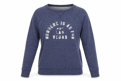 L.O.G.G. Women’s Blue XS Las Vegas Graphic Raglan Pullover Sweatshirt
