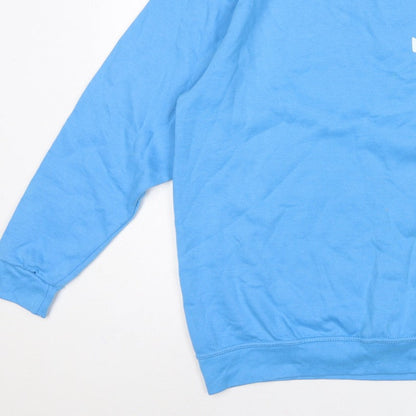 In The Style Women’s Blue UK 10/12 Pullover Sweatshirt Graphic Print