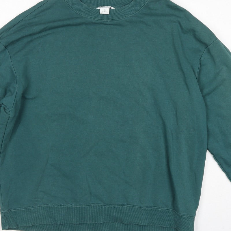 Monki Women’s Green Size 12 Relaxed Crew Neck Pullover Sweatshirt