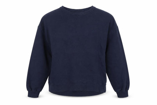 Hollister Women’s Blue M Logo Crew Neck Pullover Sweatshirt