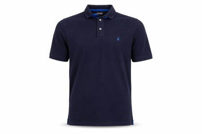 Joules Men’s Navy Blue L Classic Fit Cotton Polo Shirt Logo