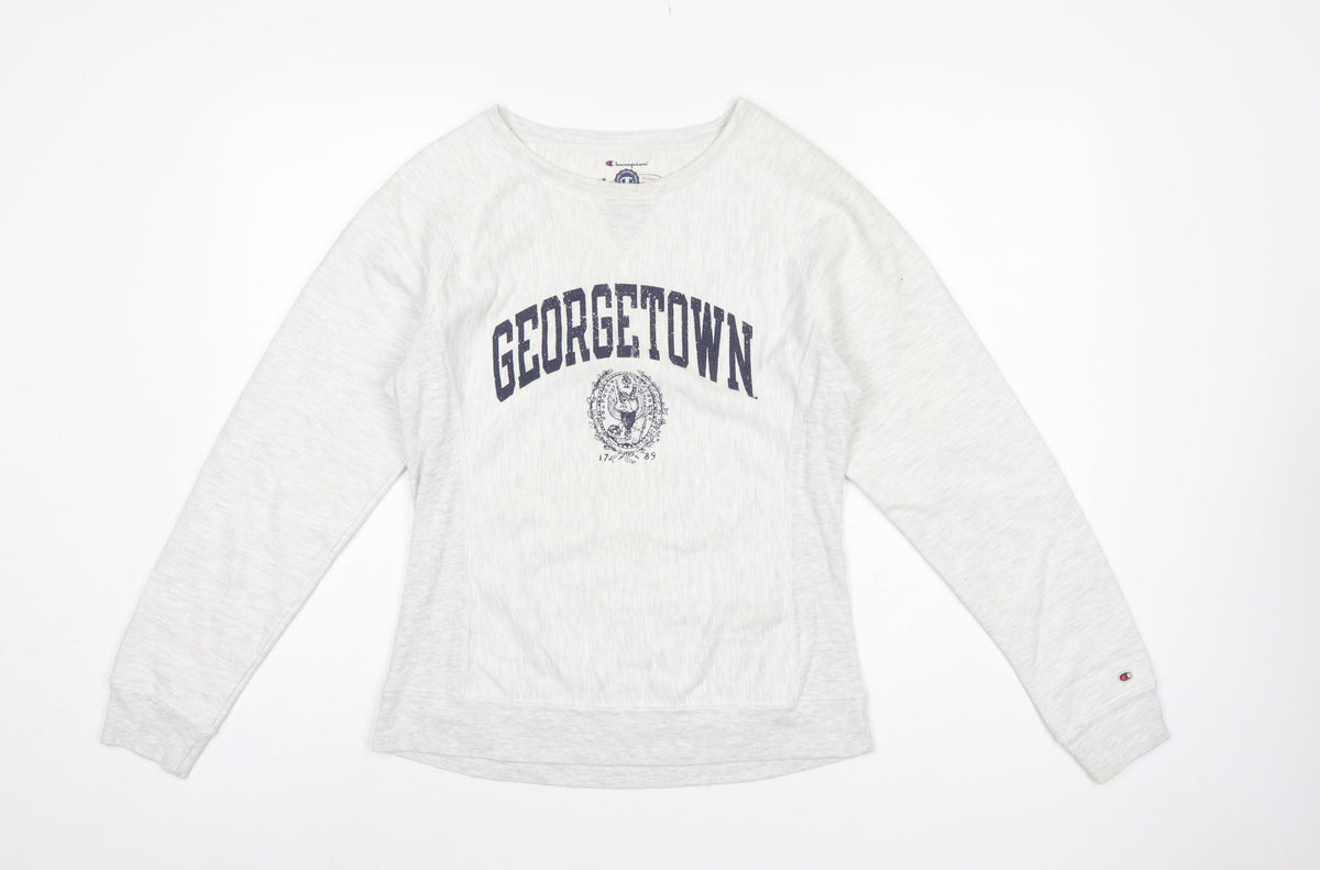 Champion Women’s Grey M Georgetown Reverse Weave Crew Neck Sweatshirt