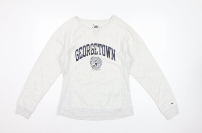 Champion Women’s Grey M Georgetown Reverse Weave Crew Neck Sweatshirt