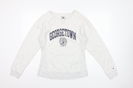 Champion Women’s Grey M Georgetown Reverse Weave Crew Neck Sweatshirt