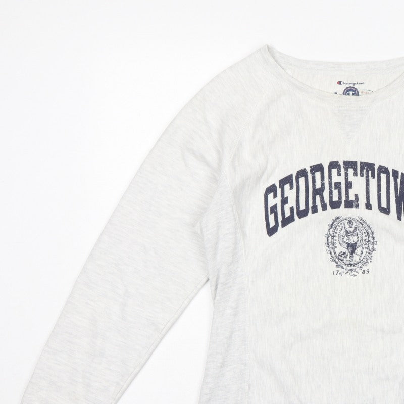 Champion Women’s Grey M Georgetown Reverse Weave Crew Neck Sweatshirt