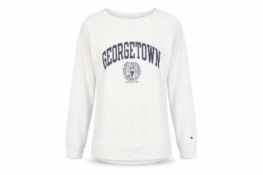 Champion Women’s Grey M Georgetown Reverse Weave Crew Neck Sweatshirt