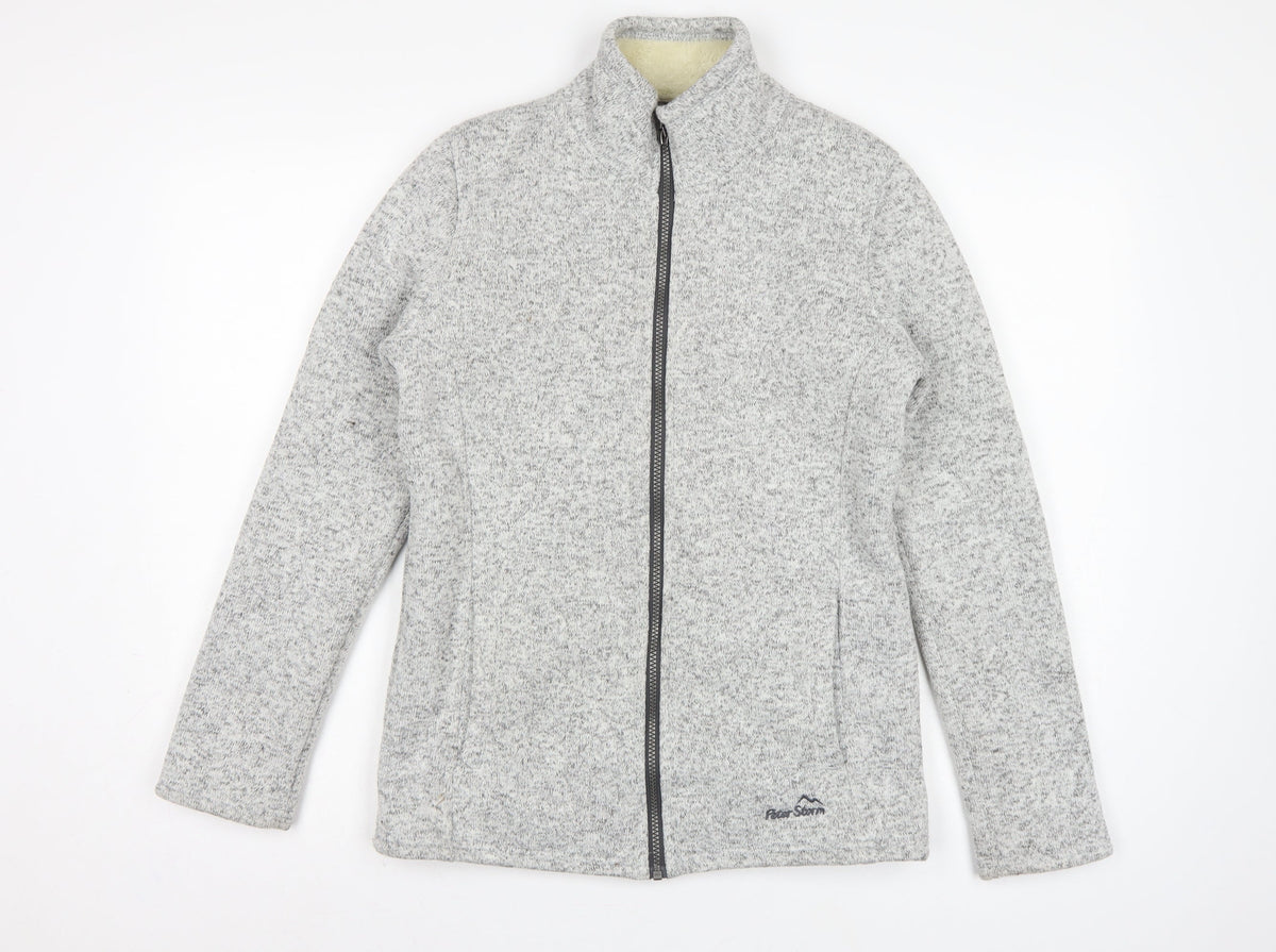 Peter Storm Women’s Grey Size 12 Fleece Lined Full Zip Jacket